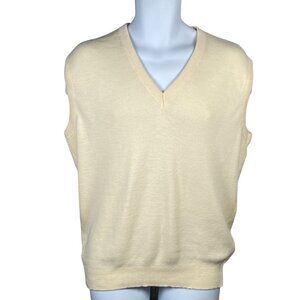 Vintage Andhurst V Neck Sweater Vest Mens XL Orlon Acrylic Pullover Made USA